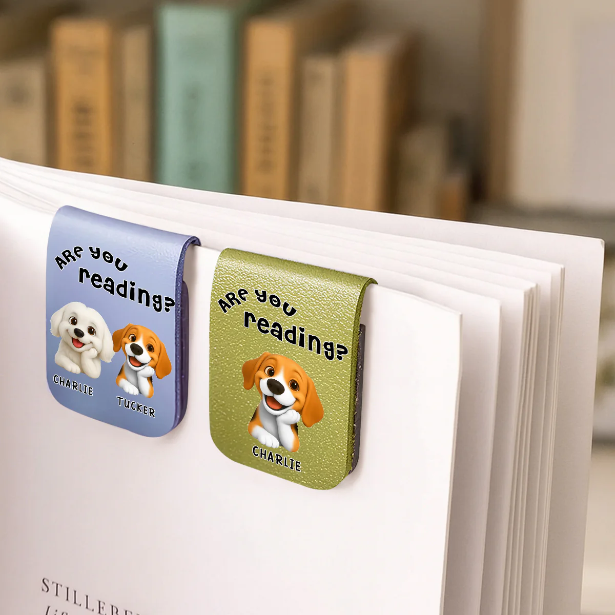 Thinking About You - Personalized Custom Leather Bookmark - Image 5
