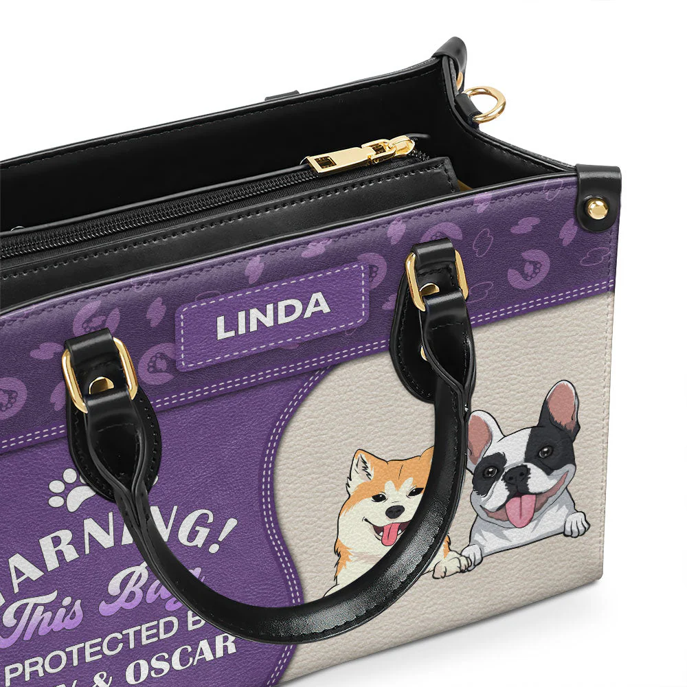 This Bag Is Protected - Personalized Custom Leather Bag - Image 4
