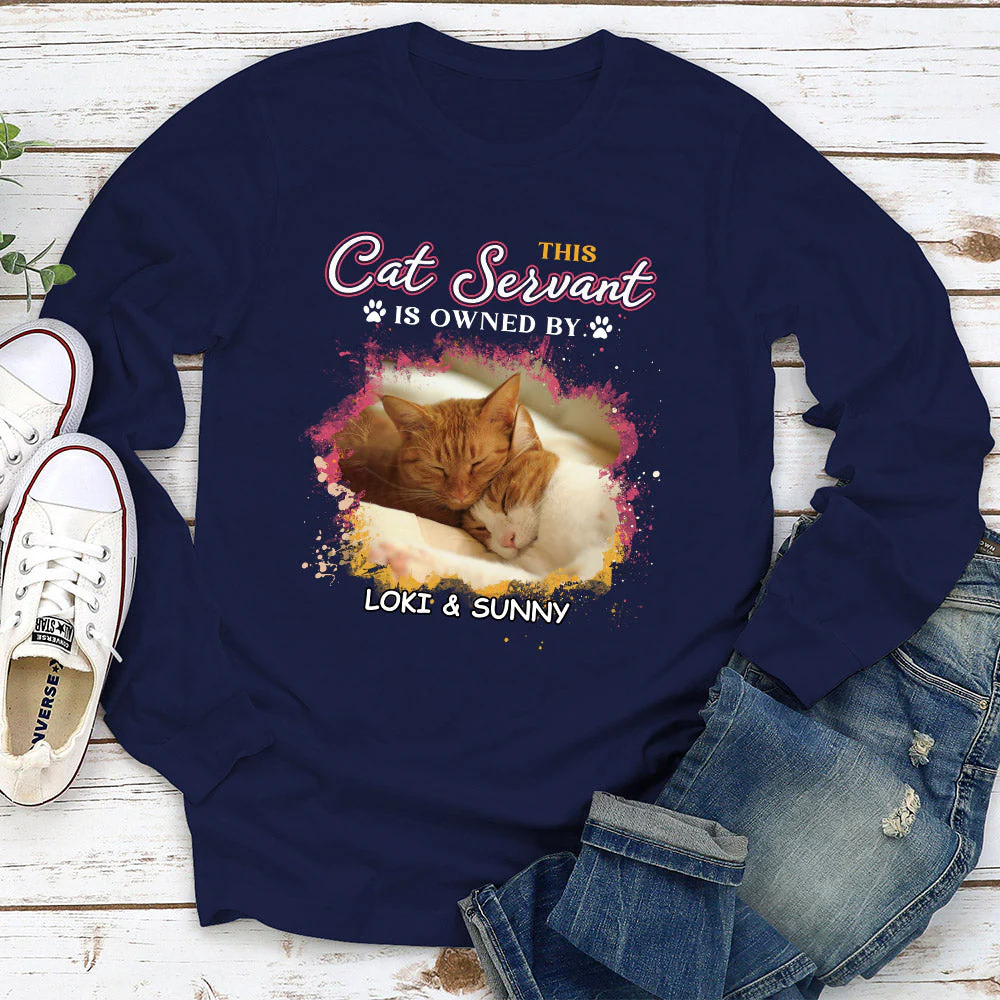 This Cat Servant - Personalized Custom Long Sleeve T-shirt - Image 4