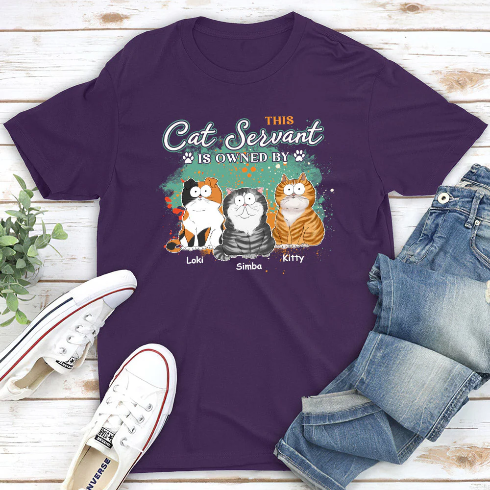 This Cat Servant - Personalized Custom Premium T-shirt - Image 3