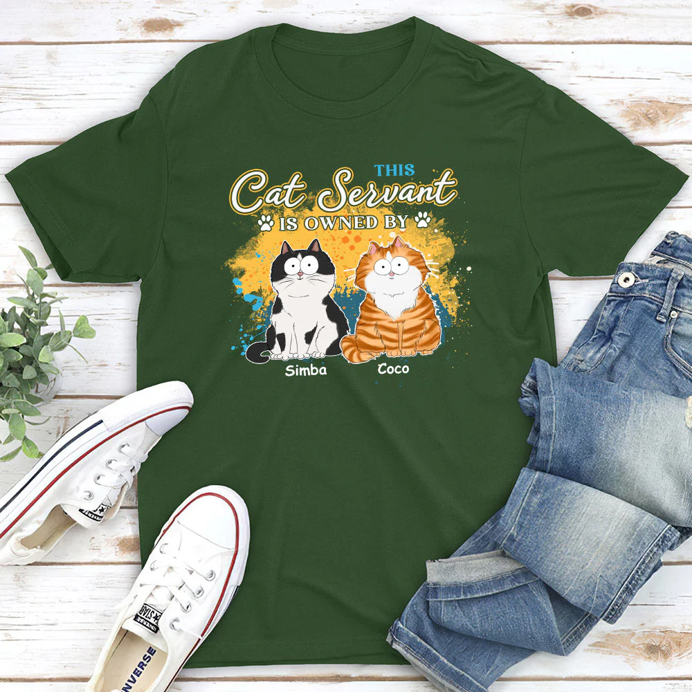 This Cat Servant - Personalized Custom Premium T-shirt - Image 4