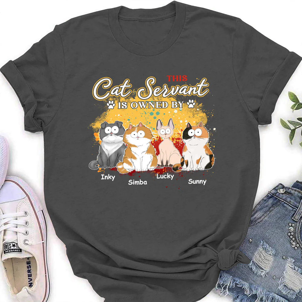 This Cat Servant - Personalized Custom Women's T-shirt - Image 2