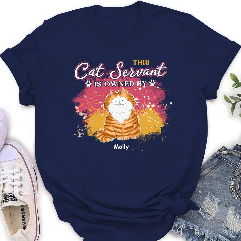 This Cat Servant - Personalized Custom Women's T-shirt - Image 3