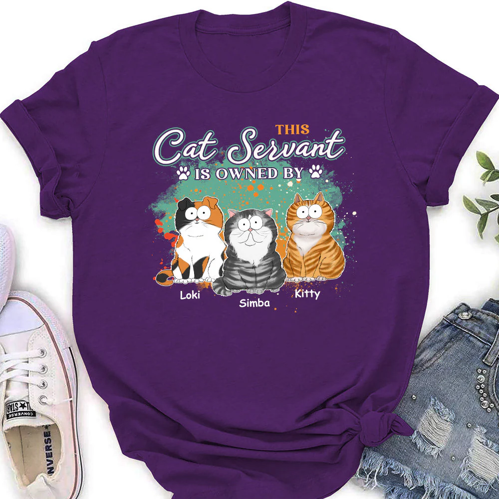 This Cat Servant - Personalized Custom Women's T-shirt - Image 4