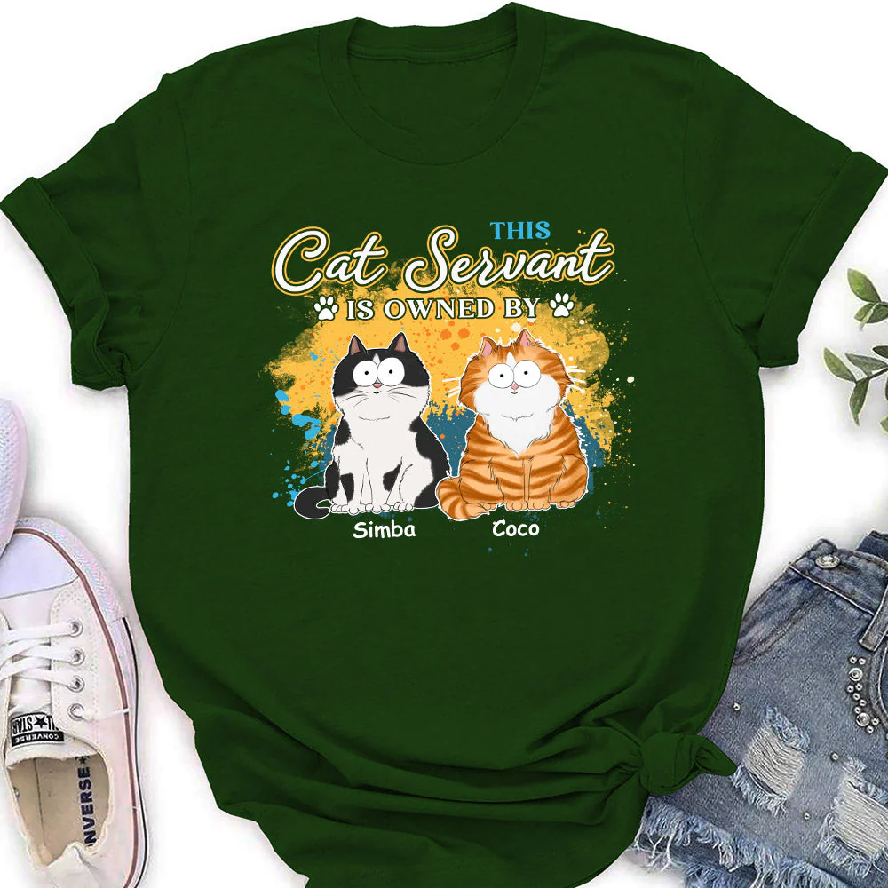 This Cat Servant - Personalized Custom Women's T-shirt - Image 5