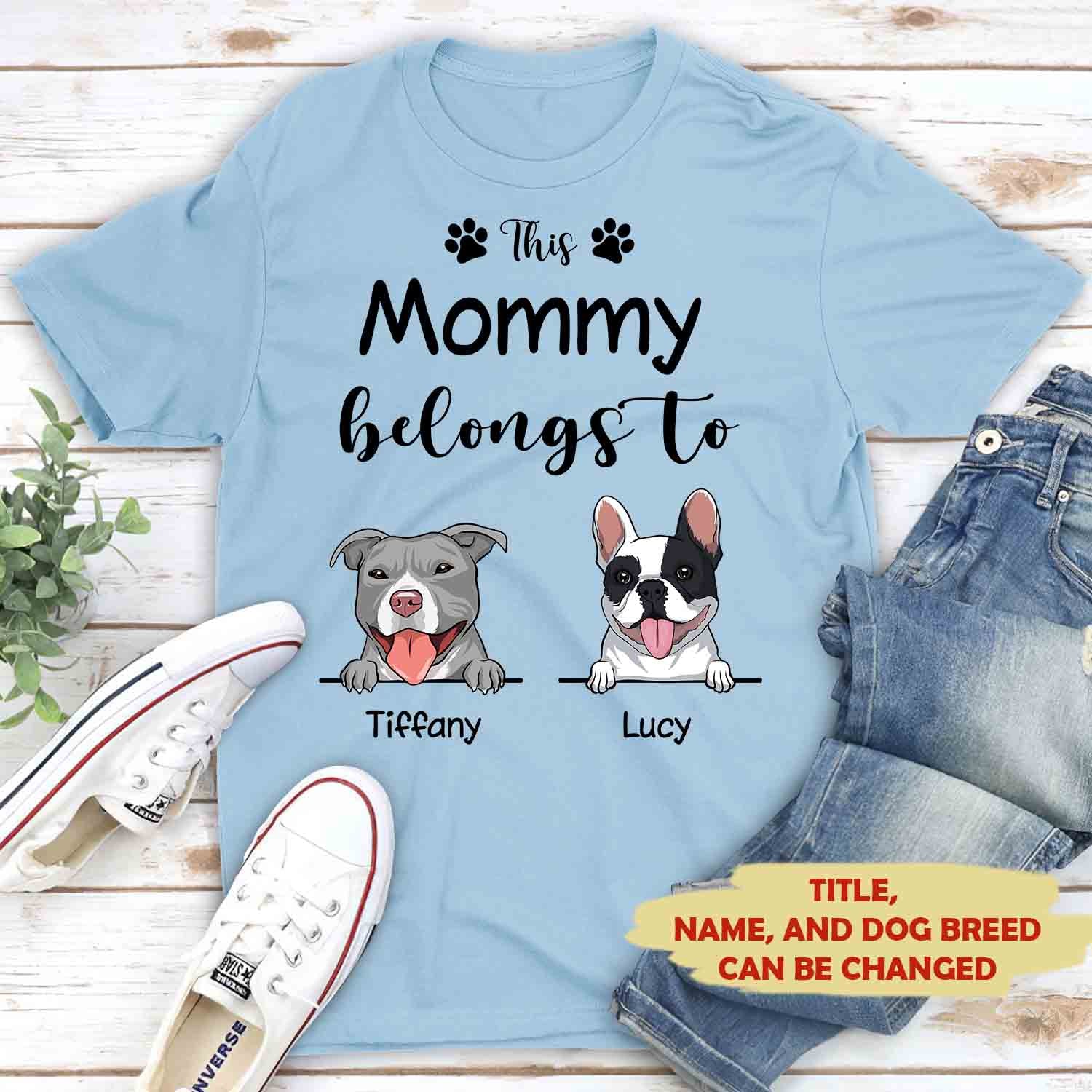 This Grandma Belongs to - Personalized Custom Unisex T-shirt - Image 4