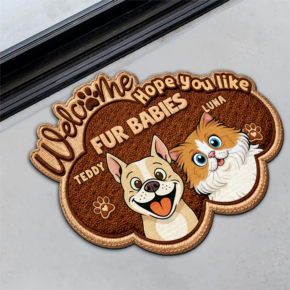 This House Is Run By Pets - Personalized Custom Doormat - Image 3