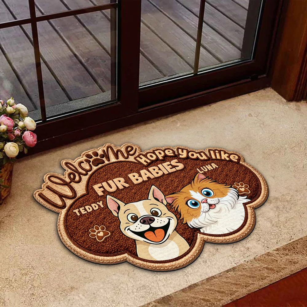 This House Is Run By Pets - Personalized Custom Doormat - Image 4