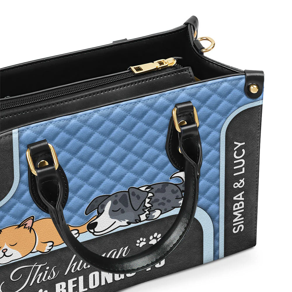 This Human Belongs - Personalized Custom Leather Bag - Image 5
