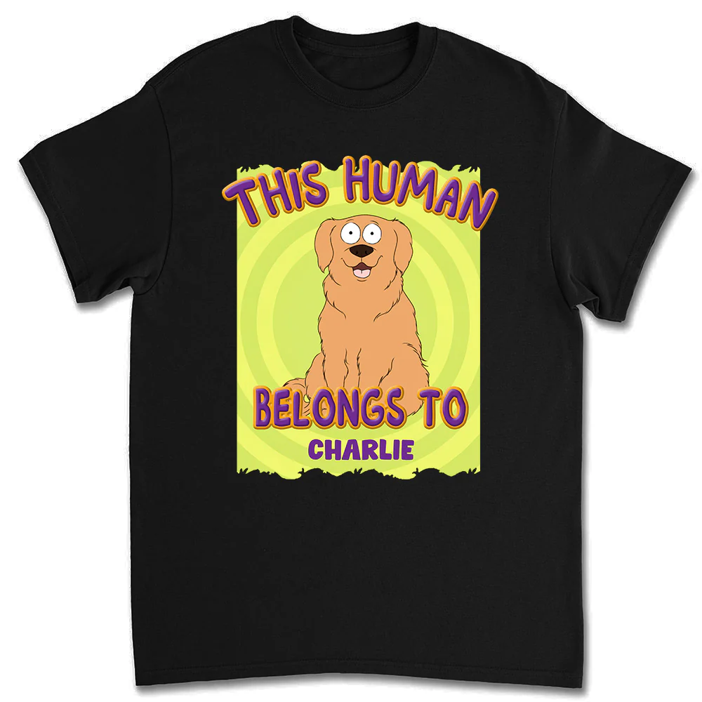 This Human Belongs To Us - Personalized Custom Unisex T-Shirt