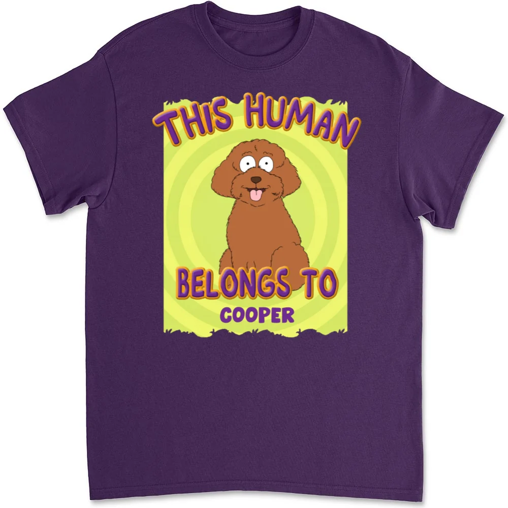 This Human Belongs To Us - Personalized Custom Unisex T-Shirt - Image 9