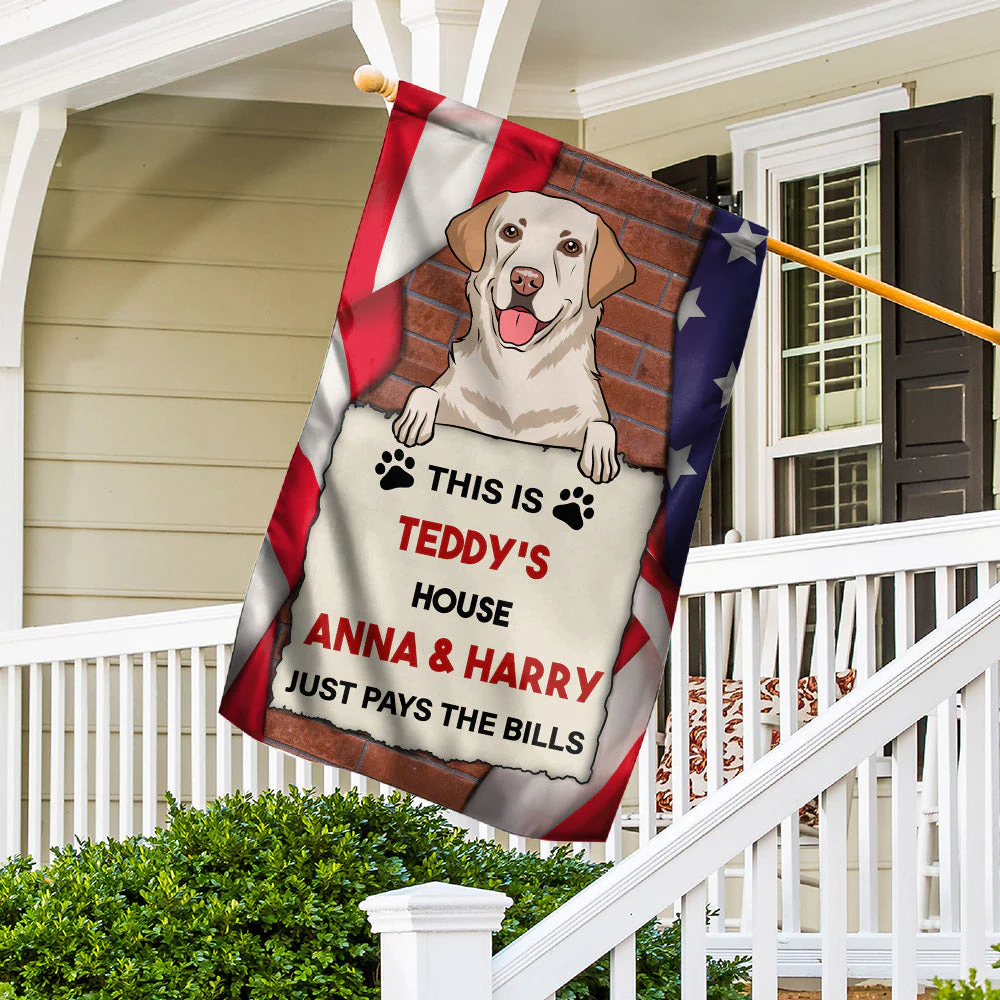 This Is Dog House - Personalized Custom Garden Flag - Image 2
