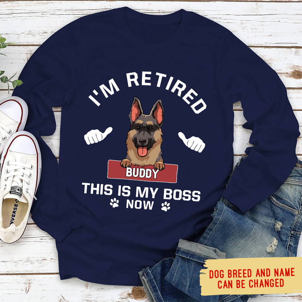 This Is My Boss - Personalized Custom Long Sleeve T-shirt - Image 2