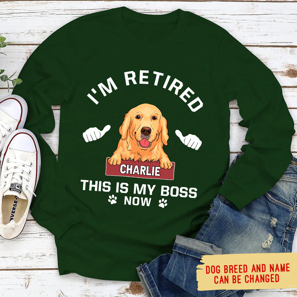 This Is My Boss - Personalized Custom Long Sleeve T-shirt - Image 3