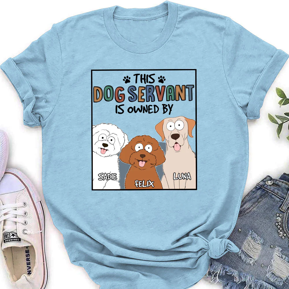 This Pet Servant Version Dog - Personalized Custom Women's T-shirt - Image 4