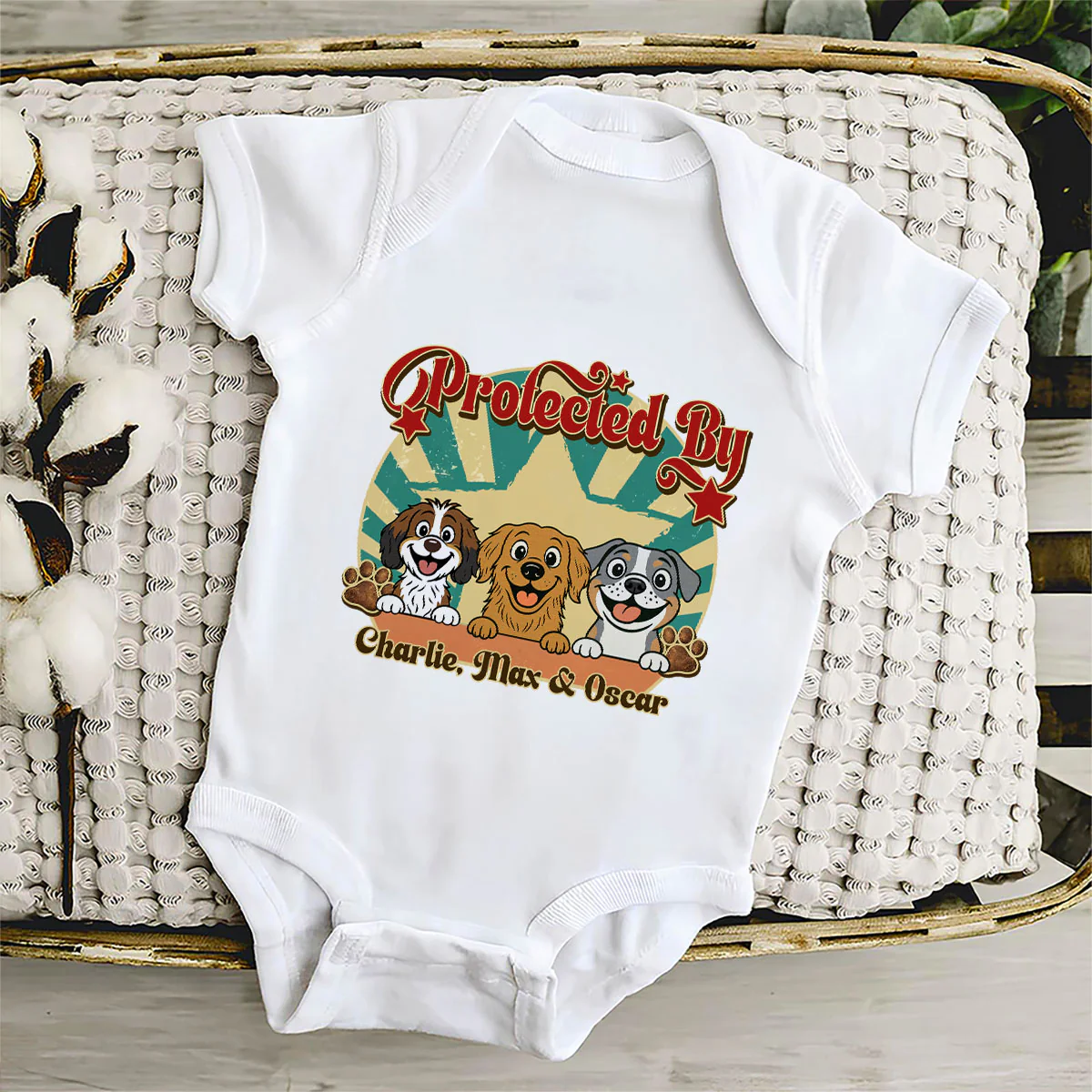 This Tiny Human Is Mine - Personalized Custom Baby Onesie - Image 4