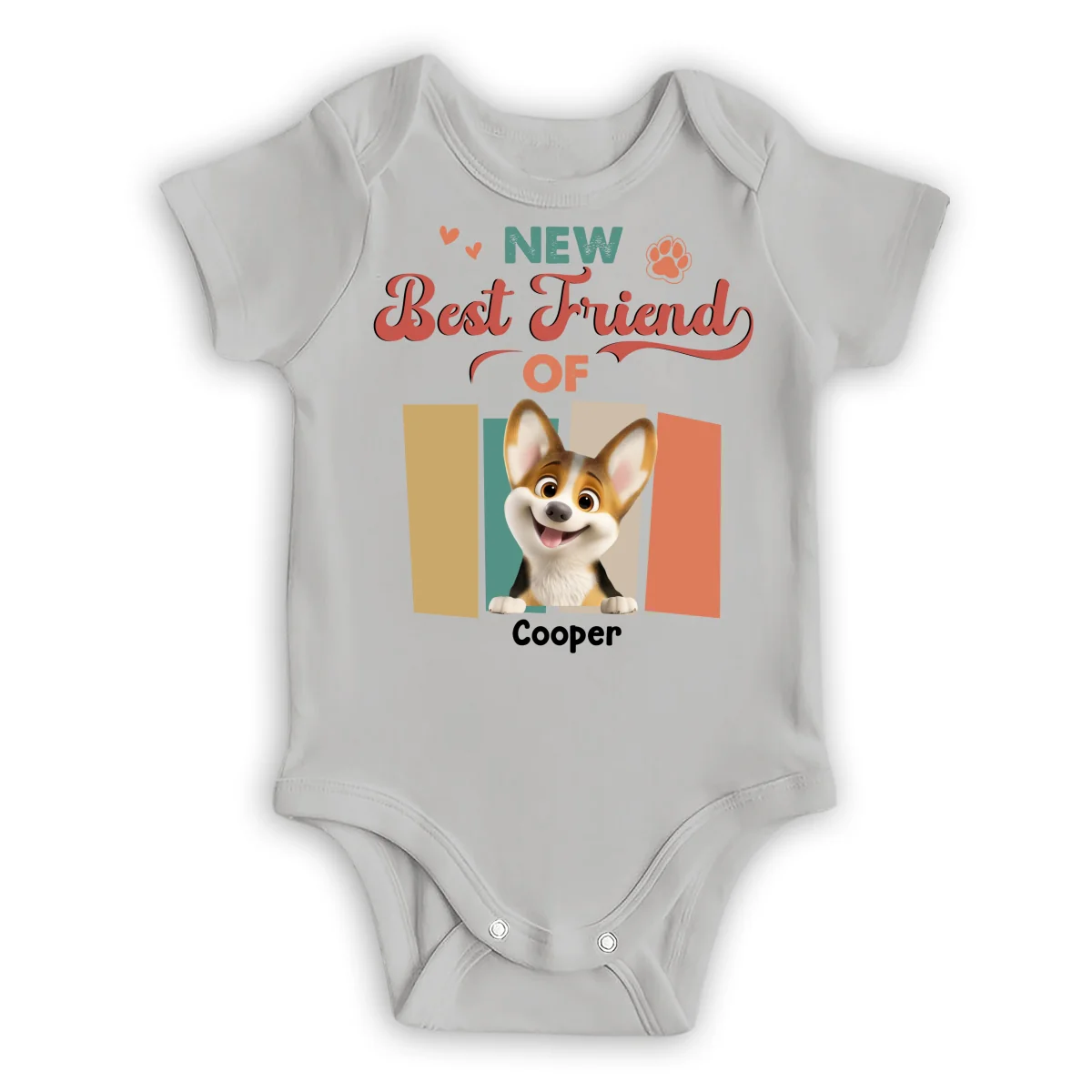 Tiny Hands Big Paws - Personalized Custom Baby Onesie - Image 9
