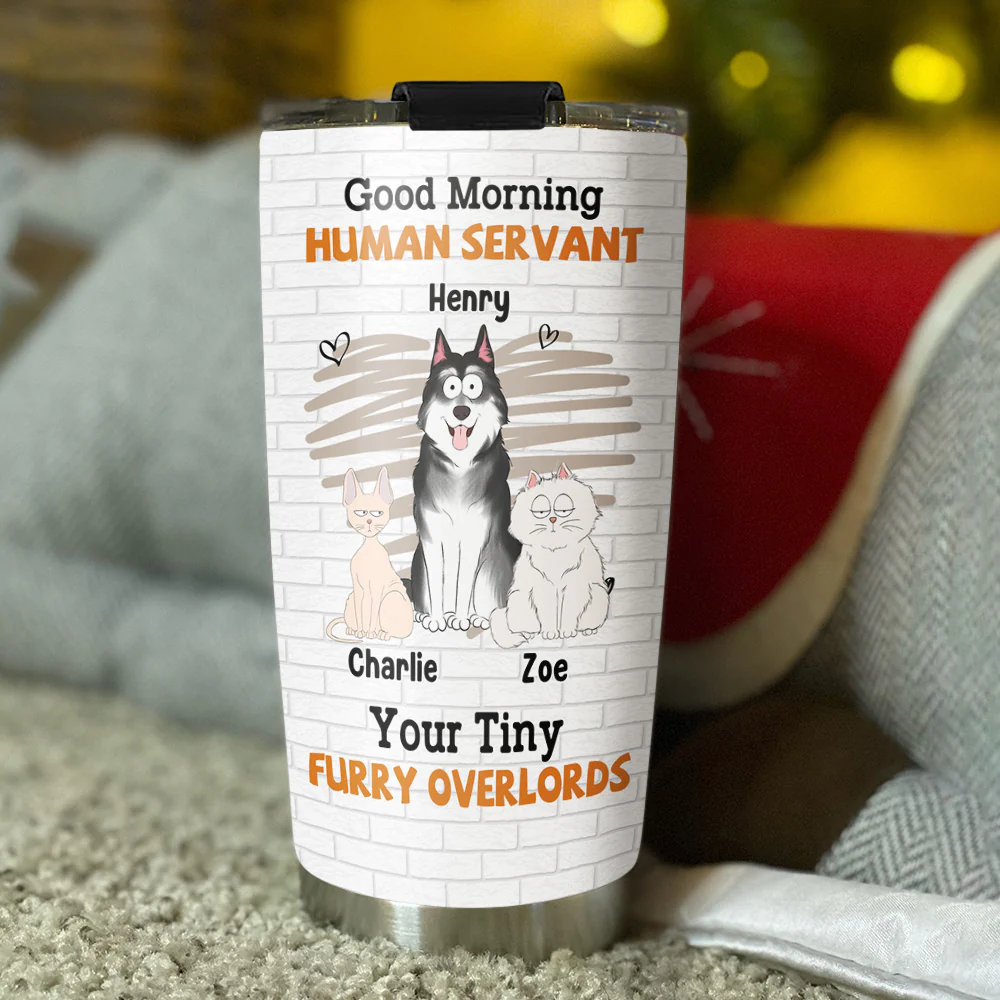 Tiny Pet Overlord - Personalized Custom Tumbler - Image 2