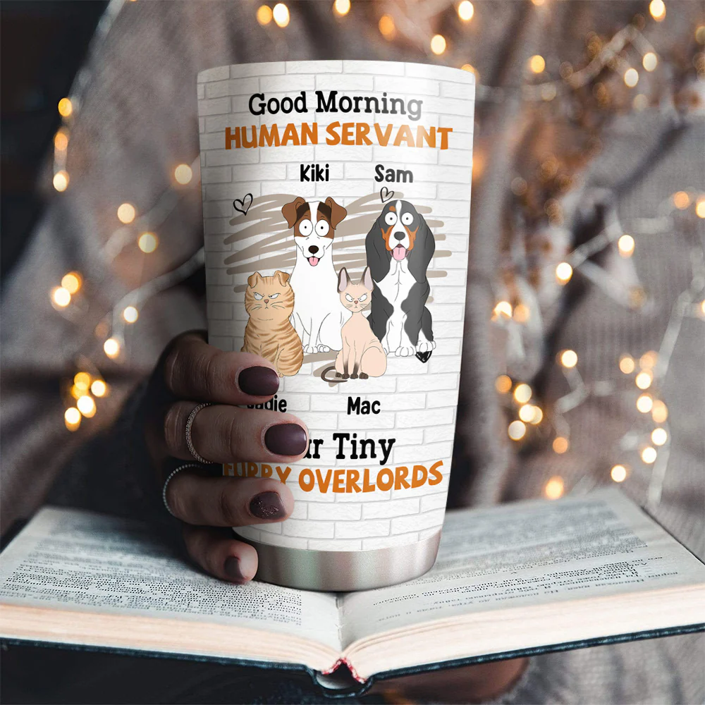 Tiny Pet Overlord - Personalized Custom Tumbler - Image 3