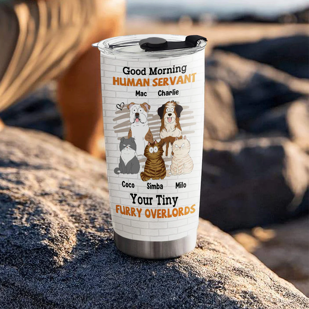 Tiny Pet Overlord - Personalized Custom Tumbler - Image 4