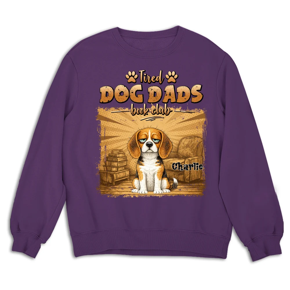 Tired Dog Moms Book Club - Personalized Custom Sweatshirt - Image 7