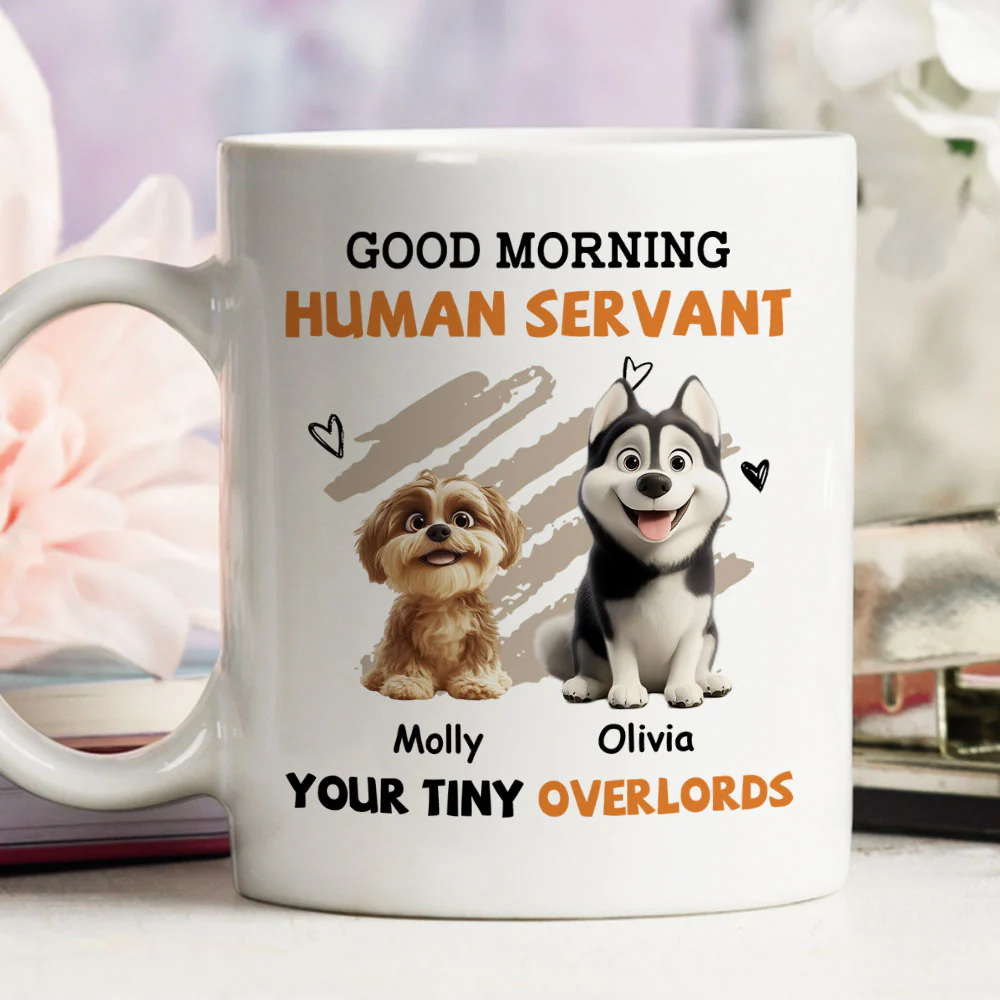 To My Dog Human Servant - Personalized Custom Coffee Mug - Image 2
