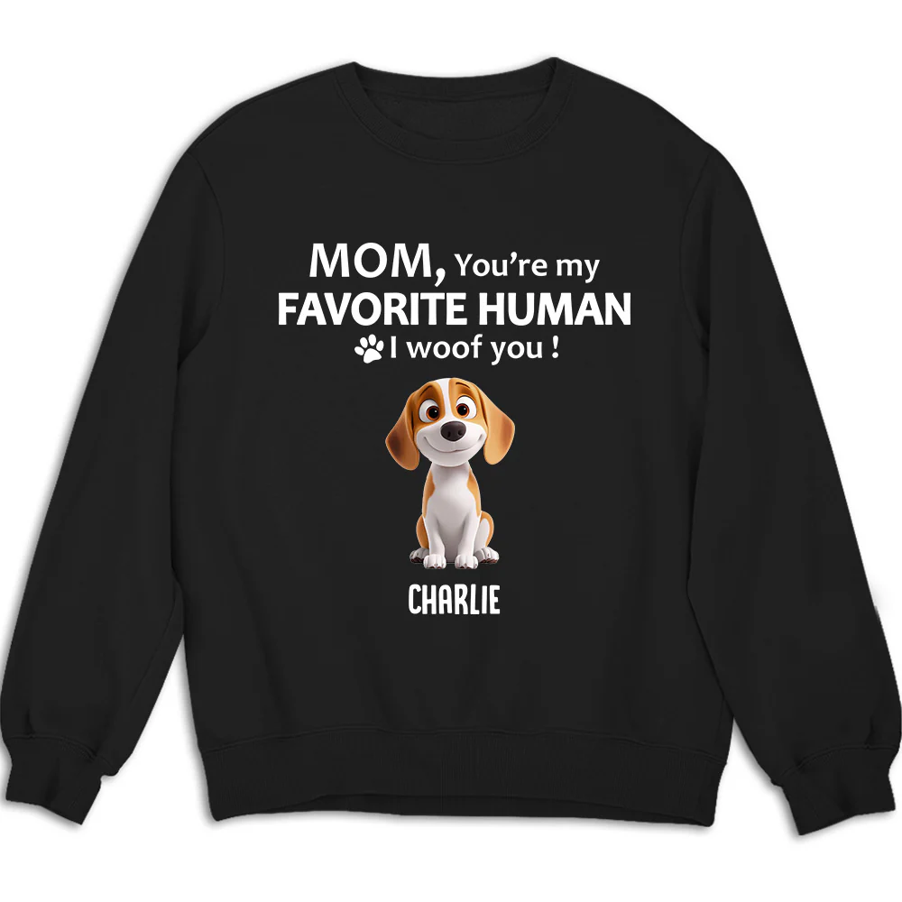 To My Favorite Human Cartoon - Personalized Custom Sweatshirt