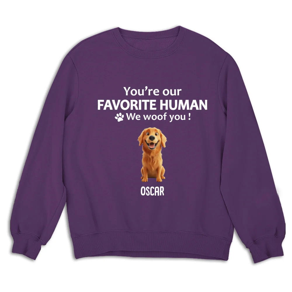 To My Favorite Human Cartoon - Personalized Custom Sweatshirt - Image 10