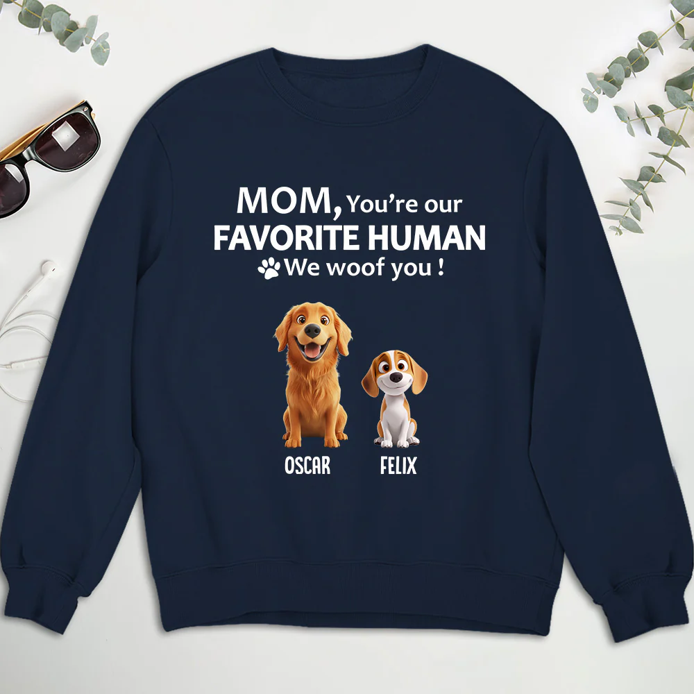To My Favorite Human Cartoon - Personalized Custom Sweatshirt - Image 3