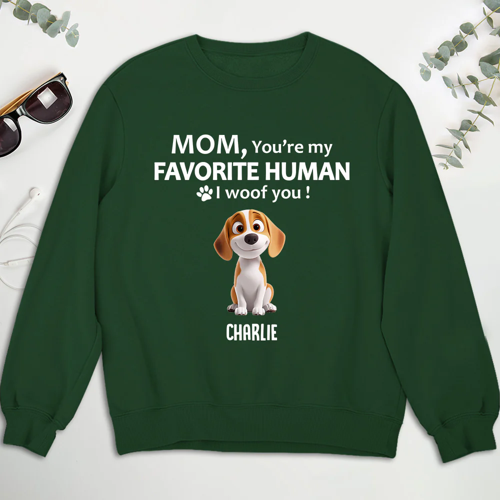 To My Favorite Human Cartoon - Personalized Custom Sweatshirt - Image 4