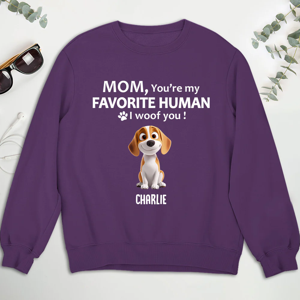 To My Favorite Human Cartoon - Personalized Custom Sweatshirt - Image 6