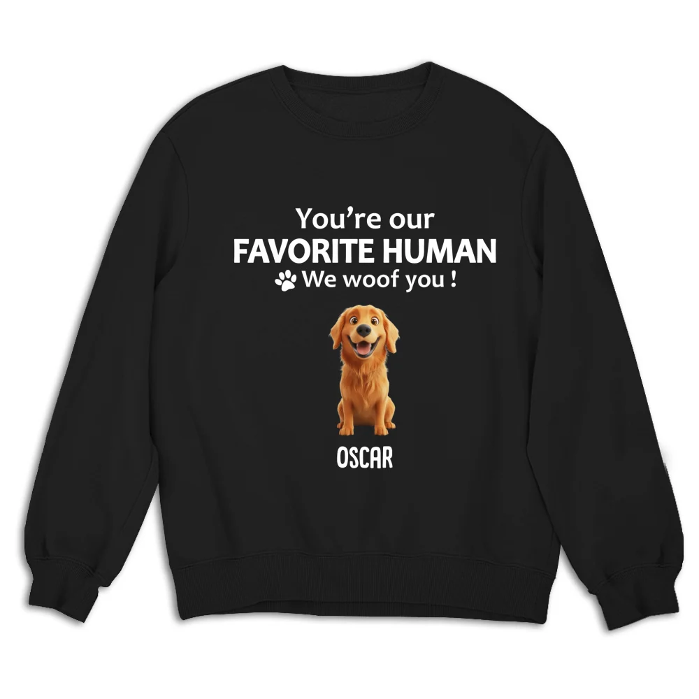 To My Favorite Human Cartoon - Personalized Custom Sweatshirt - Image 7