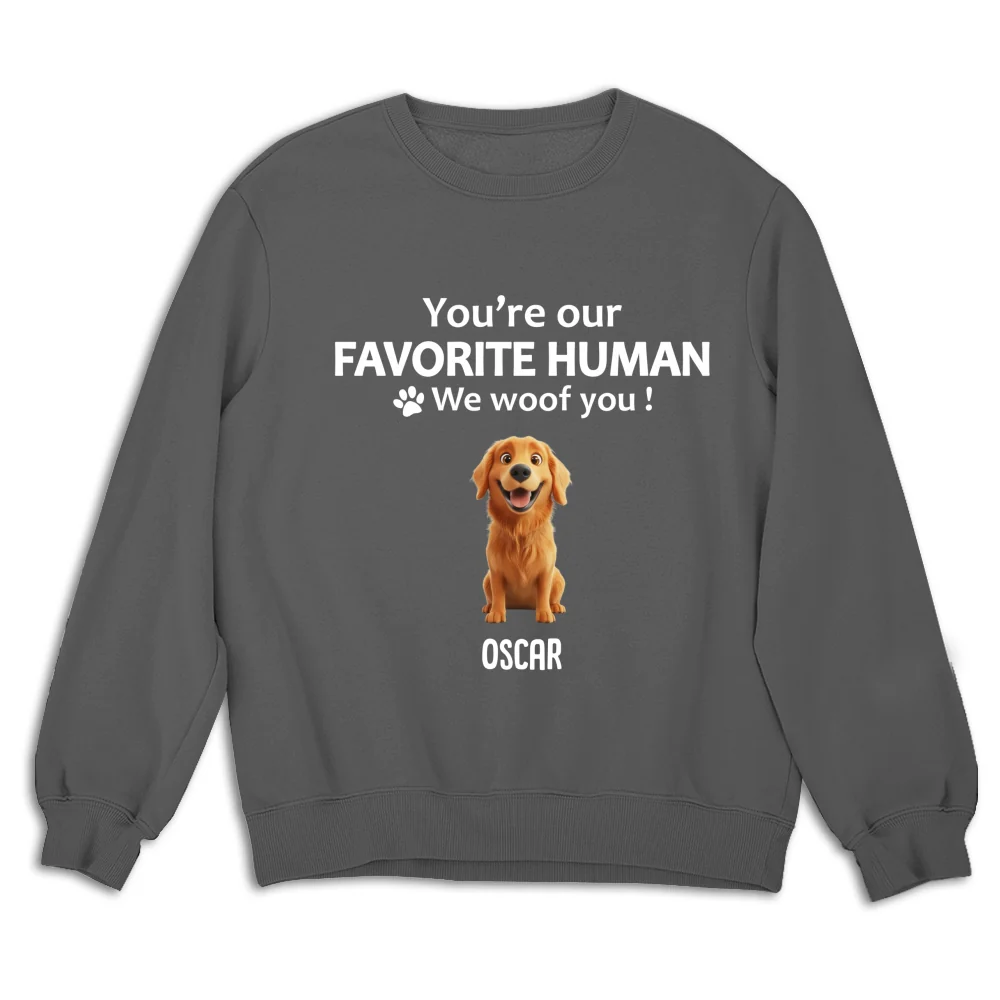 To My Favorite Human Cartoon - Personalized Custom Sweatshirt - Image 8