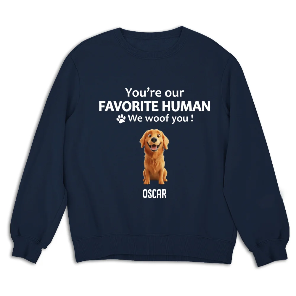 To My Favorite Human Cartoon - Personalized Custom Sweatshirt - Image 9