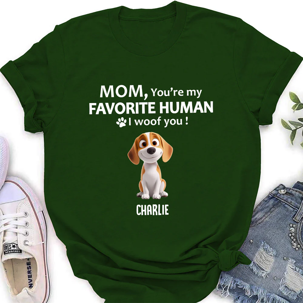 To My Favorite Human Cartoon - Personalized Custom Women's T-Shirt - Image 4