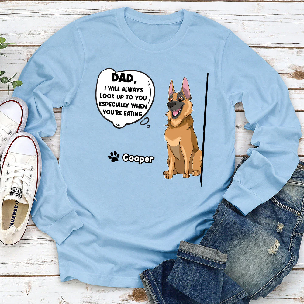 To My Human- Personalized Custom Long Sleeve T-shirt - Image 4
