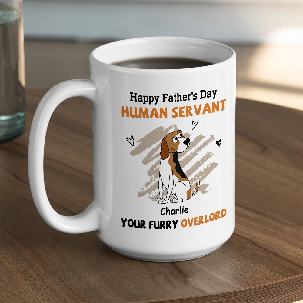 To My Human Servant Dog Ver - Personalized Custom Coffee Mug - Image 5