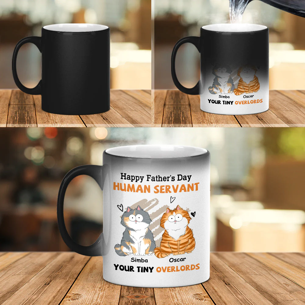 To My Human Servant - Personalized Custom Color Changing Mug - Image 2