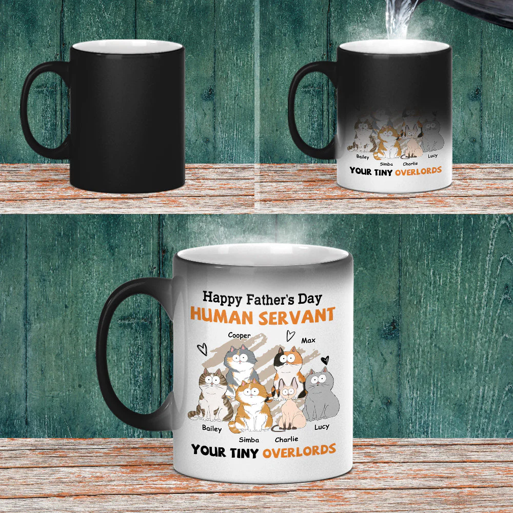 To My Human Servant - Personalized Custom Color Changing Mug - Image 3