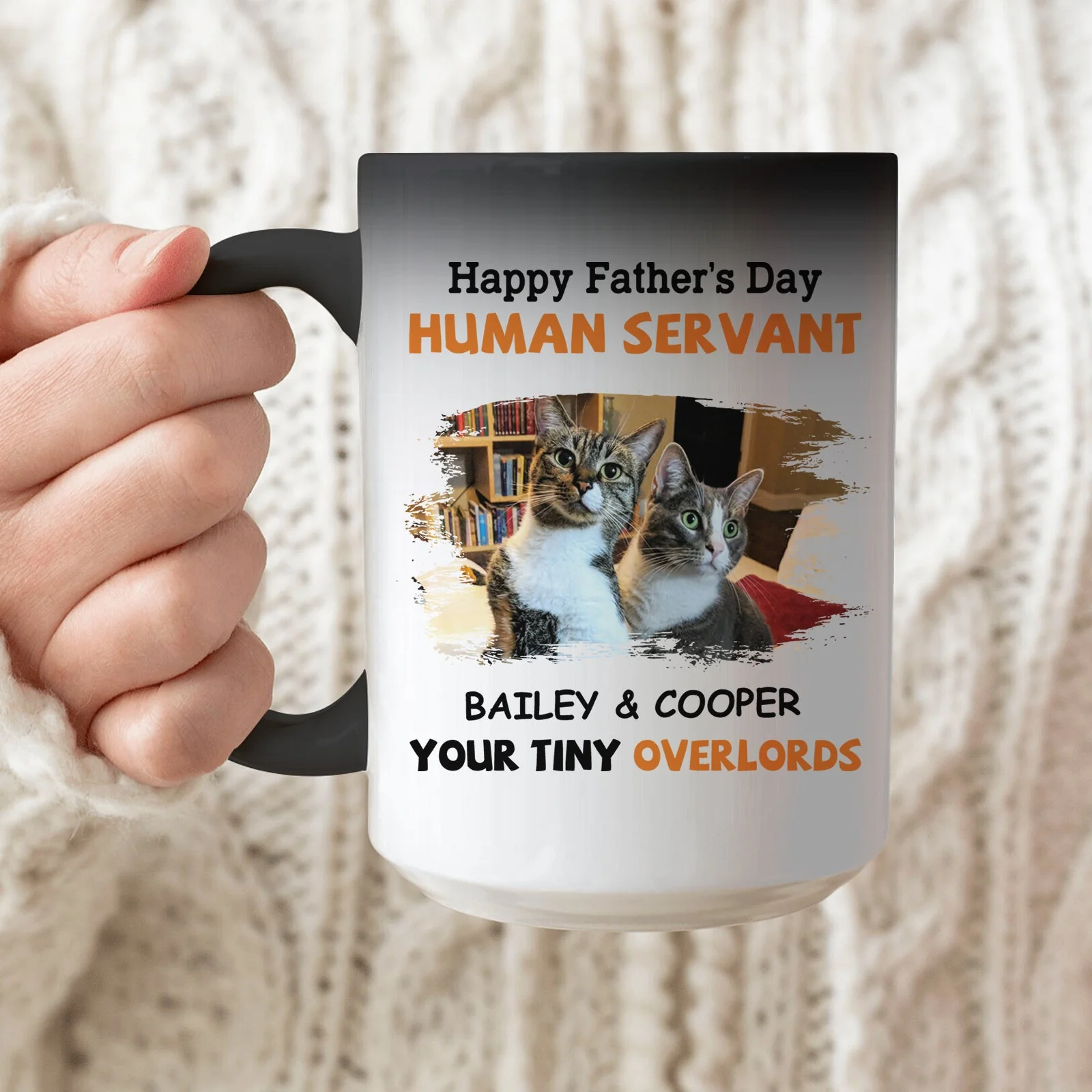 To My Human Servant - Personalized Custom Color Changing Mug - Image 6