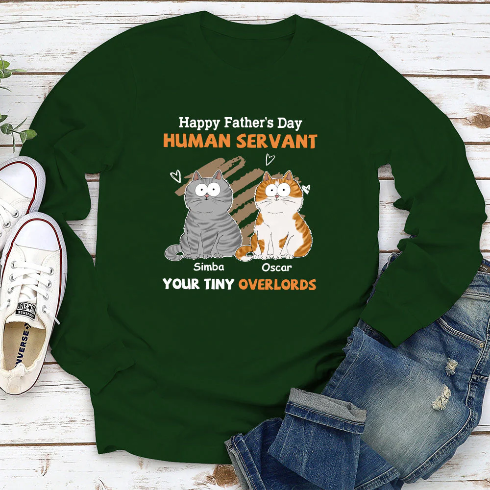 To My Human Servant - Personalized Custom Long Sleeve T-shirt - Image 2