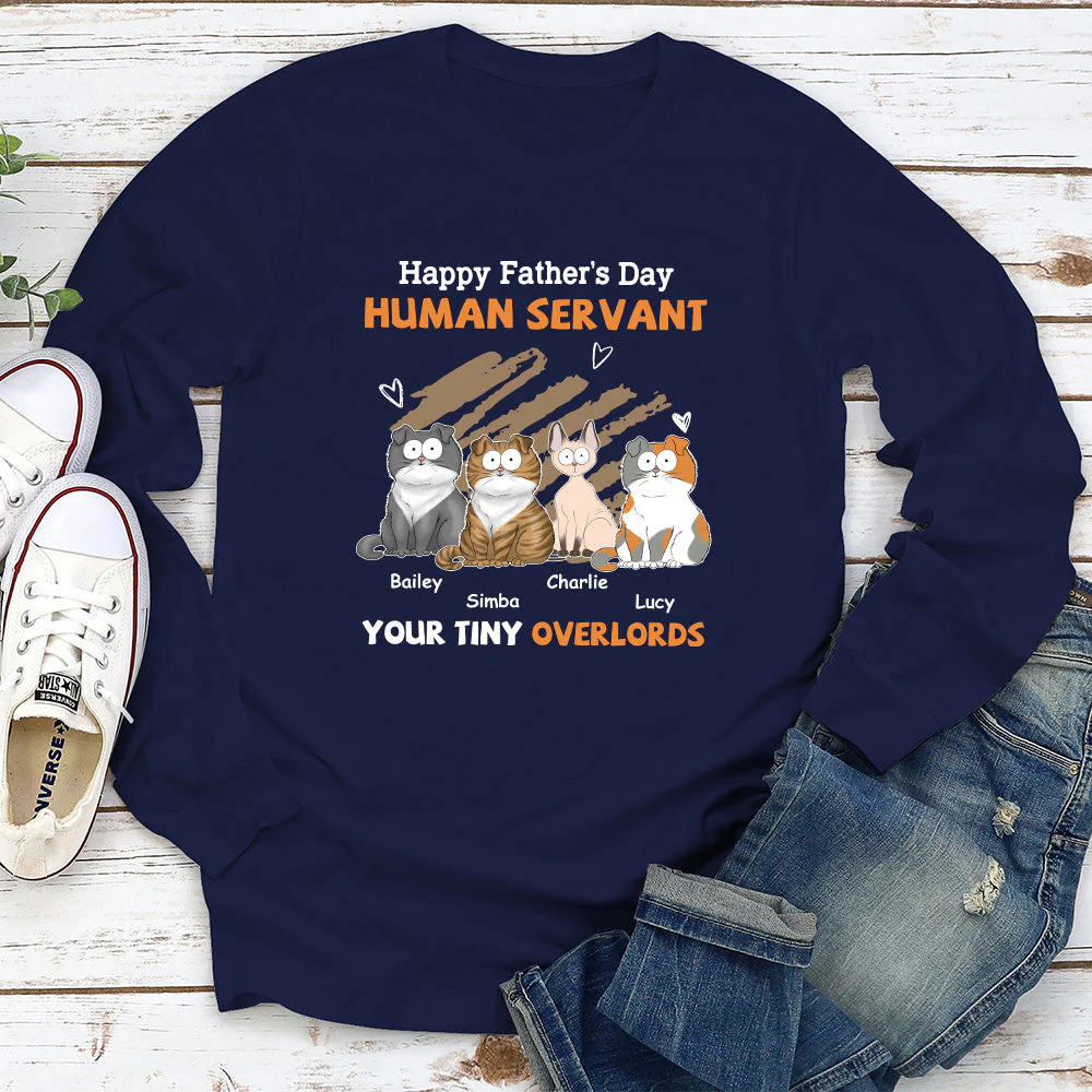 To My Human Servant - Personalized Custom Long Sleeve T-shirt - Image 3