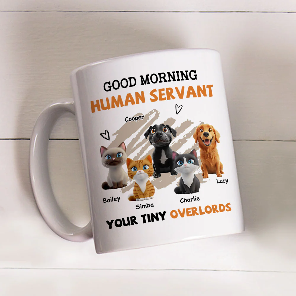 To My Pet Human Servant - Personalized Custom Coffee Mug - Image 3