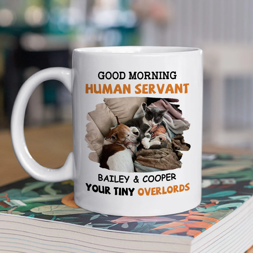 To My Pet Human Servant Photo - Personalized Custom Coffee Mug