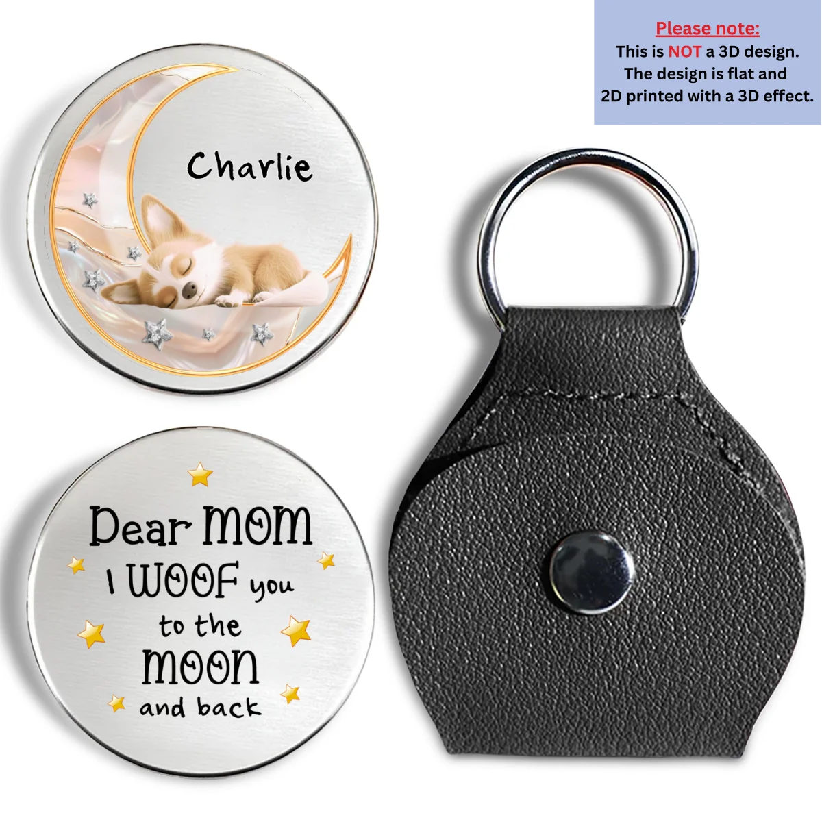 To The Ethereal Moon - Personalized Custom 3D Effect Pocket Hug - Image 7