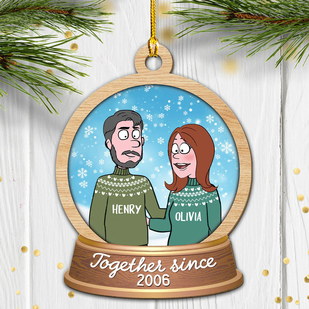 Together Time - Personalized Custom 1-layered Wood Ornament