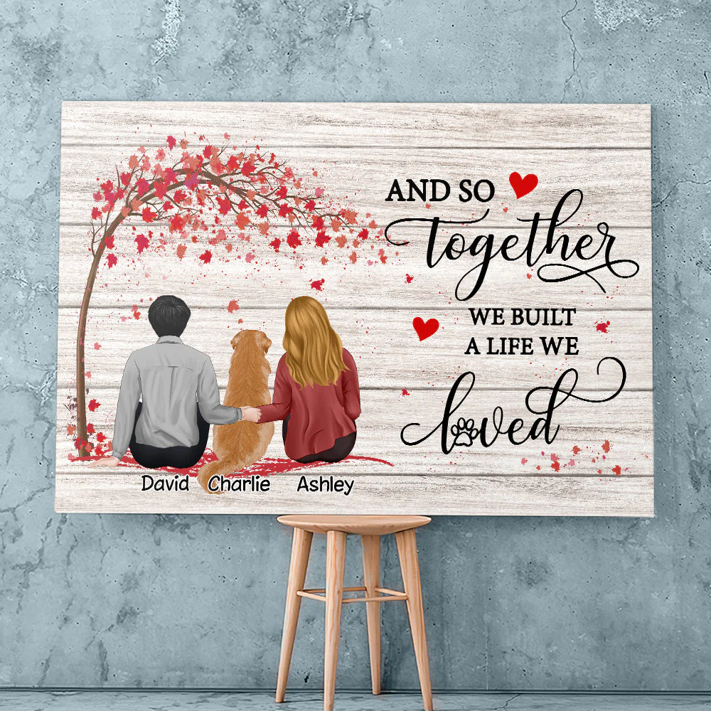 Together We Built - Personalized Custom Canvas Print - Image 4