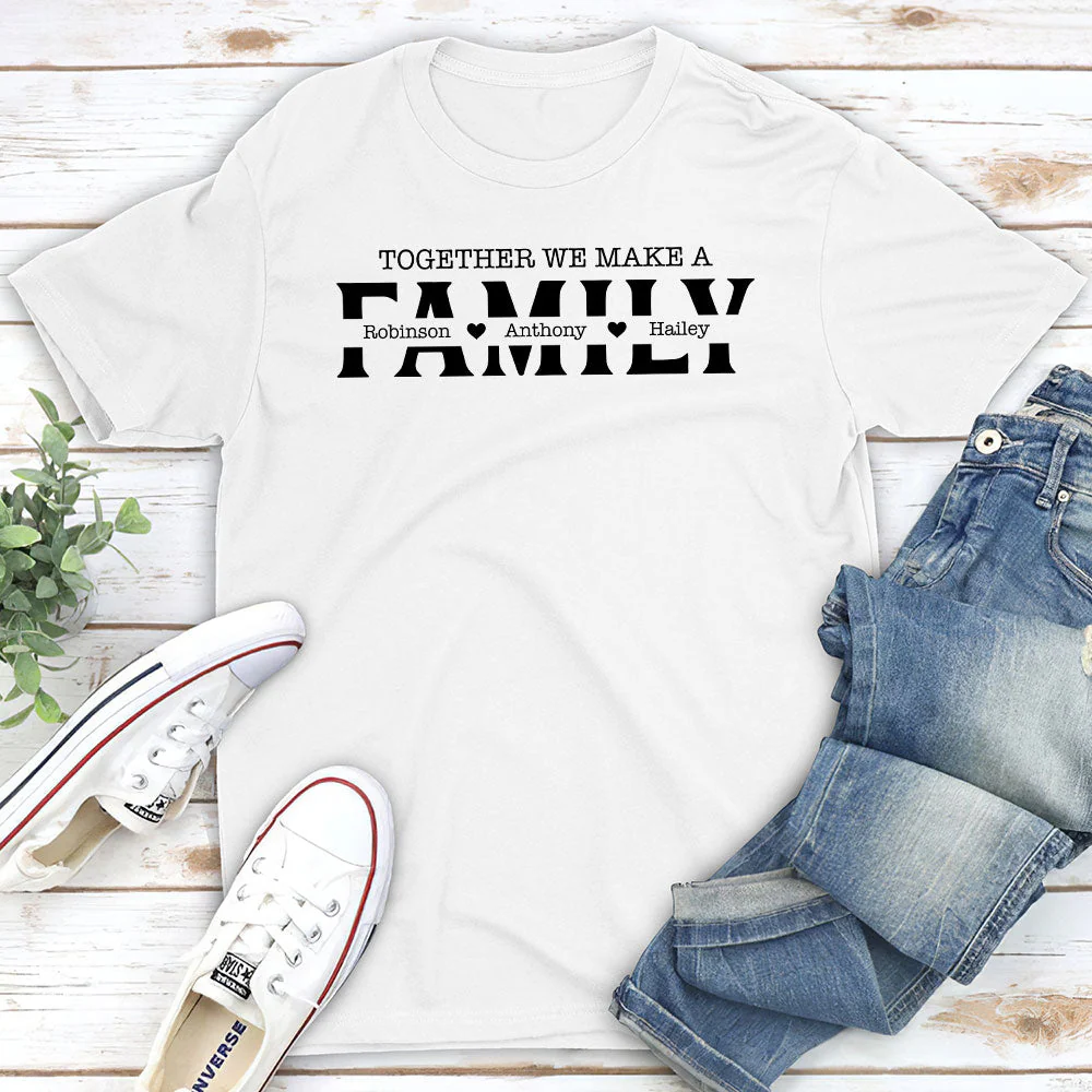 Together We Make - Personalized Custom Premium T-shirt - Image 2