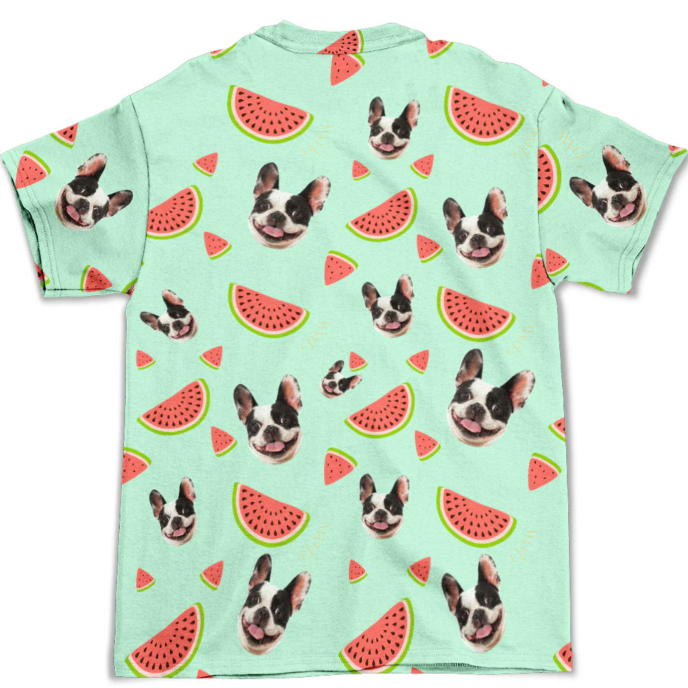 Watermelon Dog - Personalized Custom All-over-print T-shirt - Image 2