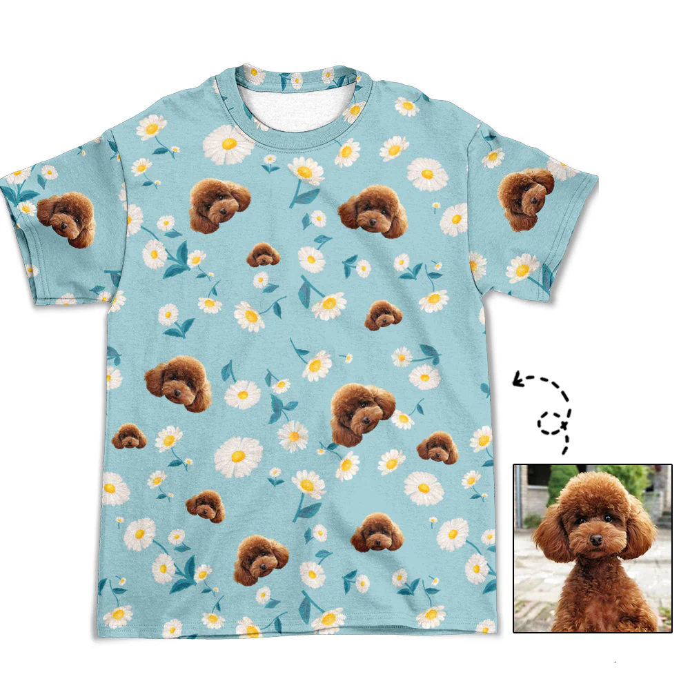 Dog Flower - Personalized Custom All-over-print T-shirt